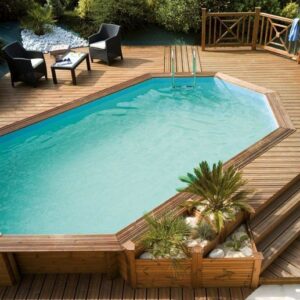 imagen piscina de madera 610cm x 400cm x 146cm