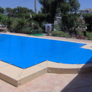 Cobertor de Invierno AZUL/AZUL de 580gr/m² para piscina de medidas: DORA 2 de Coinpol + 20cm de margen